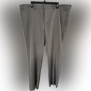 Haggar Men's Slim Fit Light Gray Travel Performance Suit Pants